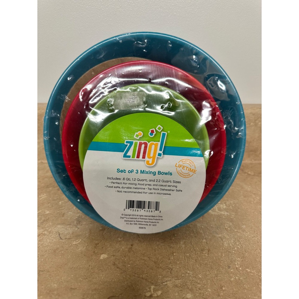 Zing Set of 3 Mixing Bowls